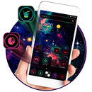 Dark Galaxy Neon Theme APK