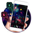 Dark Galaxy Neon Theme أيقونة