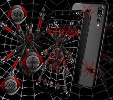 Dark Black Metal Spider Theme capture d'écran 1