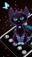 Dark Neon Kitty Theme plakat