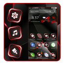 Dark Red Black Classic Theme APK