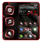 Dark Red Black Classic Theme icône