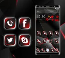 Dark Red Black Classic Theme poster
