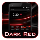 الظلام خلفية HD الحمراء أيقونة