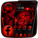 Dunkelrotes Technologie-Thema APK
