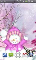 Christmas Snowman L Wallpaper скриншот 2