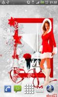 Hot Christmas Girl L Wallpaper plakat