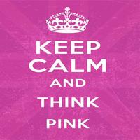 Keep Calm Pink wallpaper 4K poster