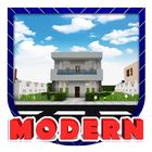Modern Houses Neighborhood. Map for MCPE icône