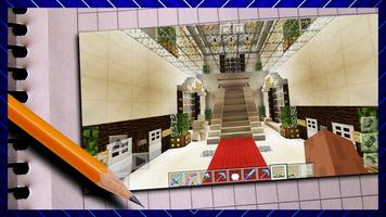 New Luxurious High School. Map for MCPE پوسٹر