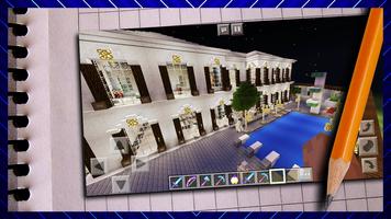 Nova escola secundária de luxo. Mapa para MCPE imagem de tela 1