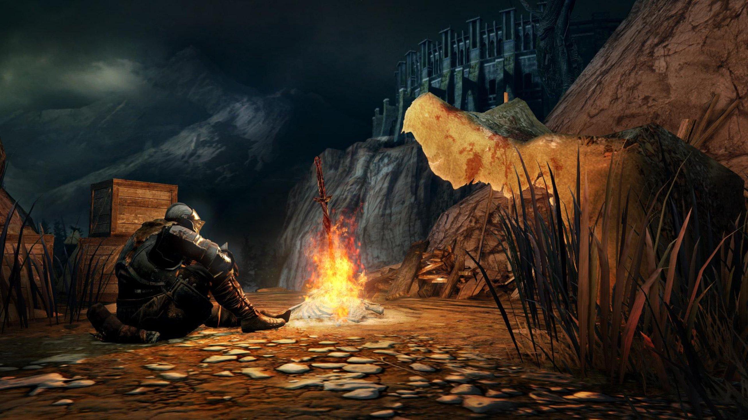 Dark Souls 3 костер арт