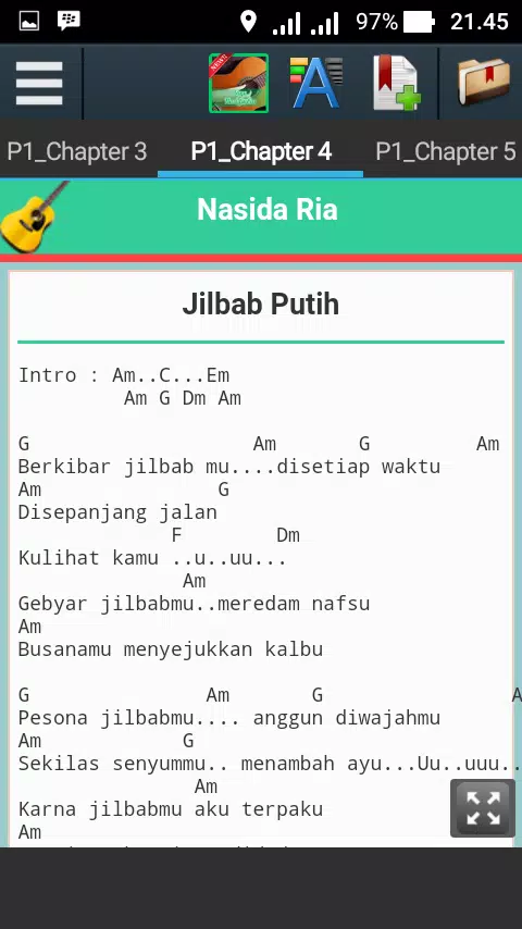 Chord Gitar Jilbab Putih Descarga de APK de Lagu Nasida Ria para Android