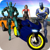 Superhero Cop Car & Bike Stunt Racing simgesi