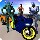 ikon Superhero Cop Car & Bike Stunt Racing