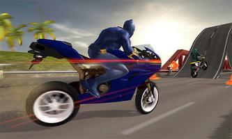 Superhero Cop Car & Bike Stunt Racing poster