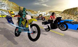 Superhero Cop Car y Bike Stunt Racing captura de pantalla 1