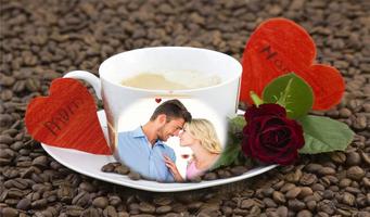 2 Schermata صورتك وصور حبيبك في اكواب قهوة