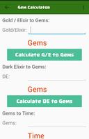 برنامه‌نما Clash Gems Calculator عکس از صفحه