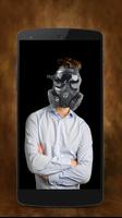 Gas Mask Photo Montage پوسٹر