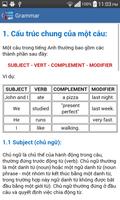 Ngu phap tieng anh - grammar capture d'écran 2