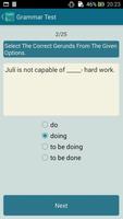 English grammar Test screenshot 1