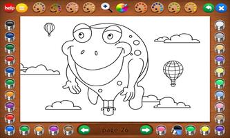 Coloring Book 12: Airplanes screenshot 2