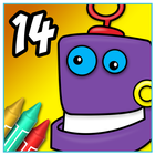 Coloring Book 14: Robots иконка