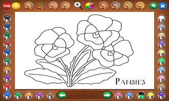 Coloring Book 4 Lite: Plants screenshot 2