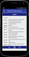 Important Days & Dates (India) syot layar 1