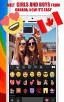 Canada Chat : Canadian Dating App & Fun Chat App Affiche