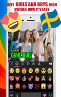 Sweden Chat : Swedish Dating App & Flirt Chat App Affiche