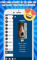 Sweden Chat : Swedish Dating App & Flirt Chat App capture d'écran 1