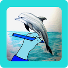 Comment dessiner un dauphin icône