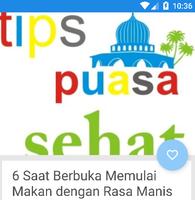 Tips Jaga Kesehatan Saat Puasa captura de pantalla 1