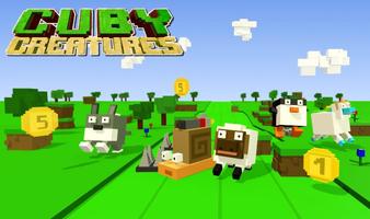 Cuby Creatures - Running Games پوسٹر