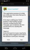 Honey I'm Home! - location SMS capture d'écran 1