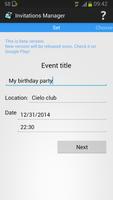 Invitations Manager-invite sms poster