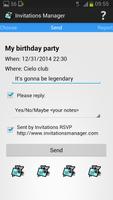 Invitations Manager-invite sms capture d'écran 2