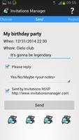 Invitations Manager-invite sms 截圖 2