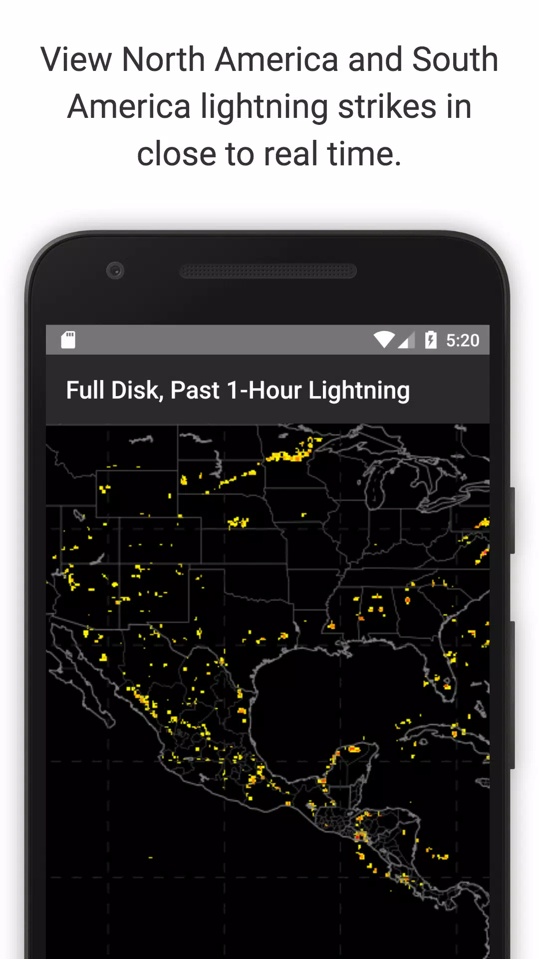 Lightning Map - GOES-16 Near Real-Time Lightning APK for Android Download