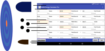 Die neueste Version von Bullet Energy Calculator Pro v1.7 ...