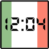 Flag LCD Clock Widget Italy ícone