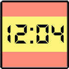 Flag LCD Clock Widget España آئیکن