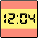 Flag LCD Clock Widget España APK