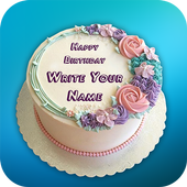 Birthday Cake with Name icon