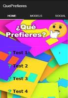 ¿Que prefieres? plakat