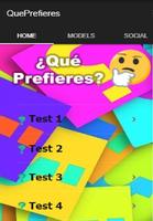 ¿Que prefieres? Affiche