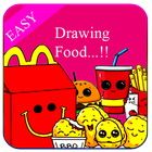 How to draw Food icône