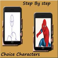 How to draw Spiderman homecoming screenshot 3